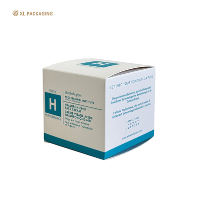 XL Packaging - Produzione di scatole pieghevoli stampate per cosmetici, scatole di lusso in carta bianca, imballaggio per la cura della pelle, logo personalizzato, ecologico per l'imballaggio di cosmetici per la cura della pelle