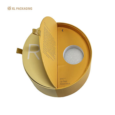 Scatola cosmetica semitonda stampata personalizzata con chiusura magnetica per confezioni di profumi di lusso e prodotti per la cura della pelle
