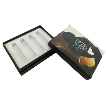 Luxury Perfume Box with 350g Kraft Paper, Gold Foil Logo, and Folding Drawer Design for Fragrance Packaging
