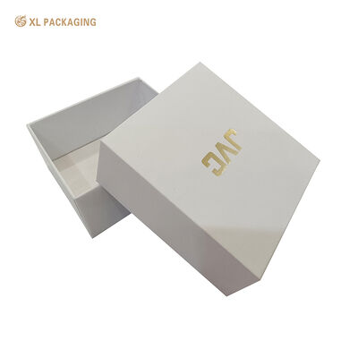 Confezione regalo rigida con coperchio, base in lamina d'oro, confezione ecologica di alta qualità